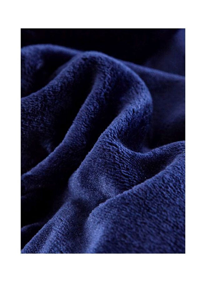 BeddingWish Fleece Blanket Sheet Polyester Blue 200x230centimeter - Image 2