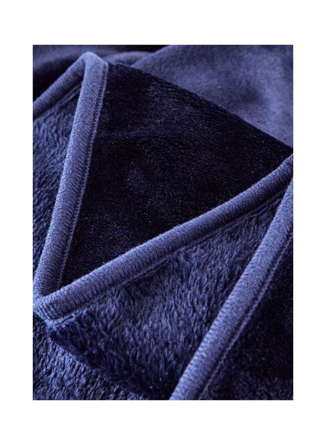 BeddingWish Fleece Blanket Sheet Polyester Blue 200x230centimeter - Image 4