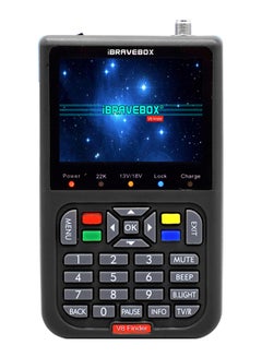 V8 LCD Digital Display Satellite Finder Tool Black