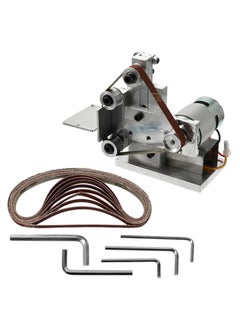 Generic Mini Electric Belt Sander Polishing Grinding Machine Silver  - Image 1