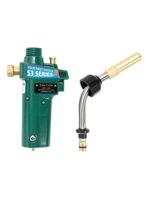 Braze Welding Torch Trigger Style With Safety Lock Repairing Tool Green/Gold/Silver