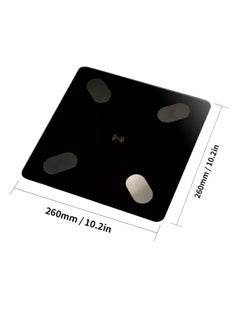 ماركة غير محددة ميزان إلكتروني مزود بمنفذ USB أسود  - Image 2