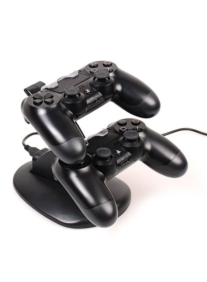 USB LED Charging Dock For PS4 Gamepad Black
