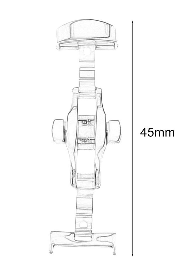 Double Folding Metal Butterfly Deployment Clasp ZG974202