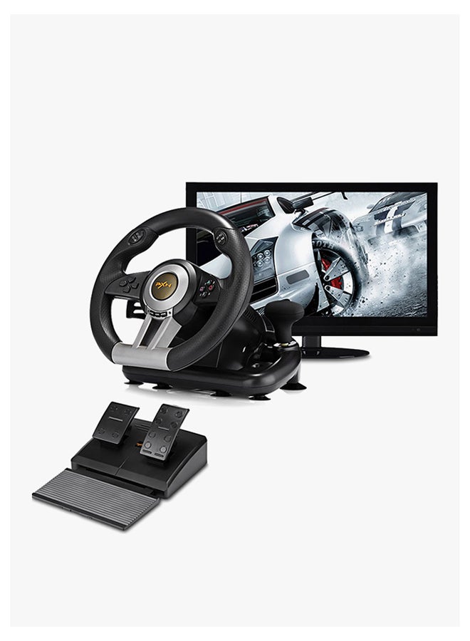 PXN - V3II Racing Game Steering Wheel With Brake Pedal - Image 1
