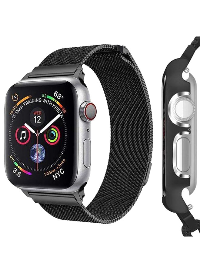 Stainless Steel Watchband Black - Image 3