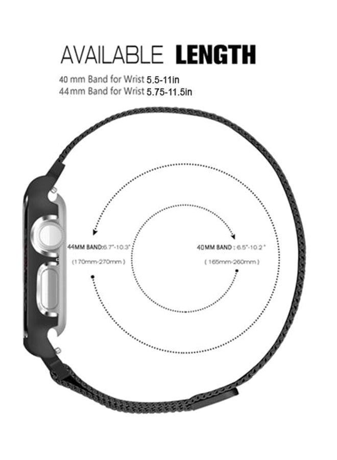 Stainless Steel Watchband Black - Image 4