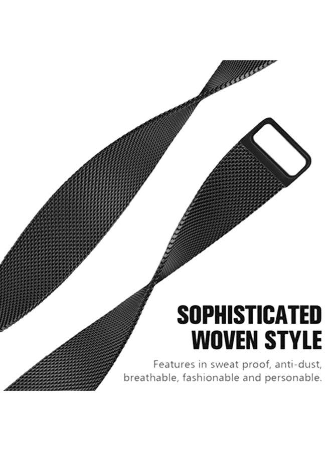 Stainless Steel Watchband Black - Image 5