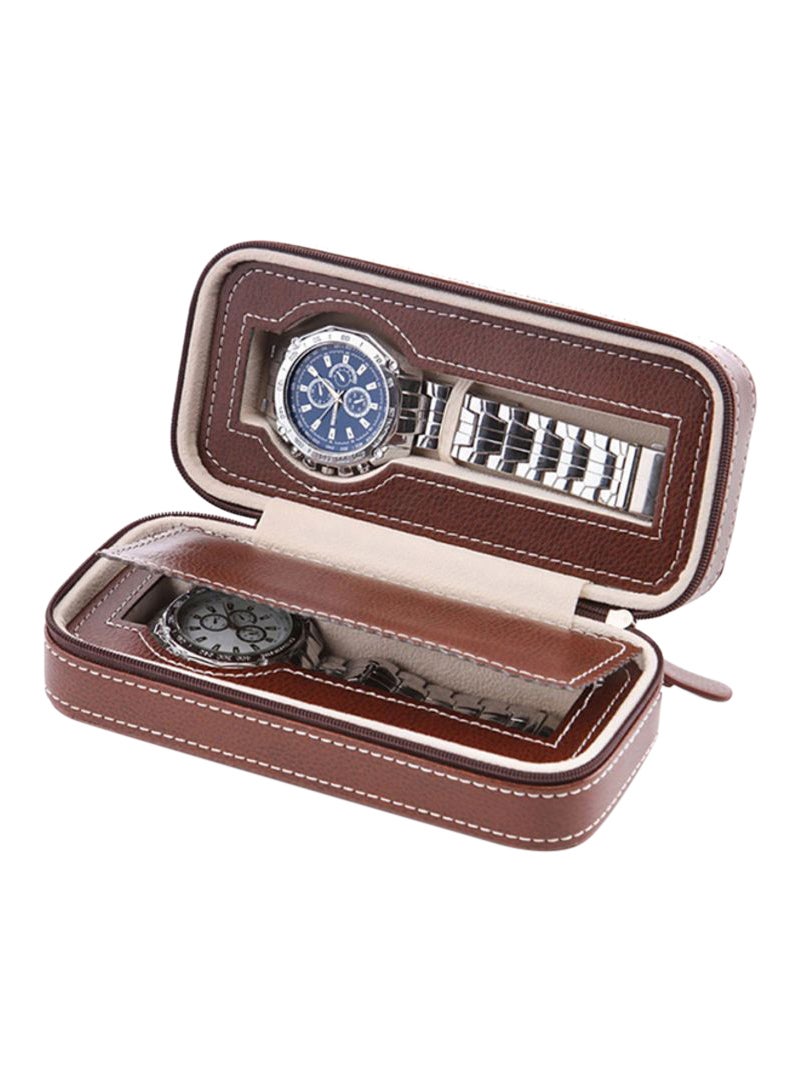 Sanda 2-Grid PU Leather Watch Box QJ1535C2 - Image 3