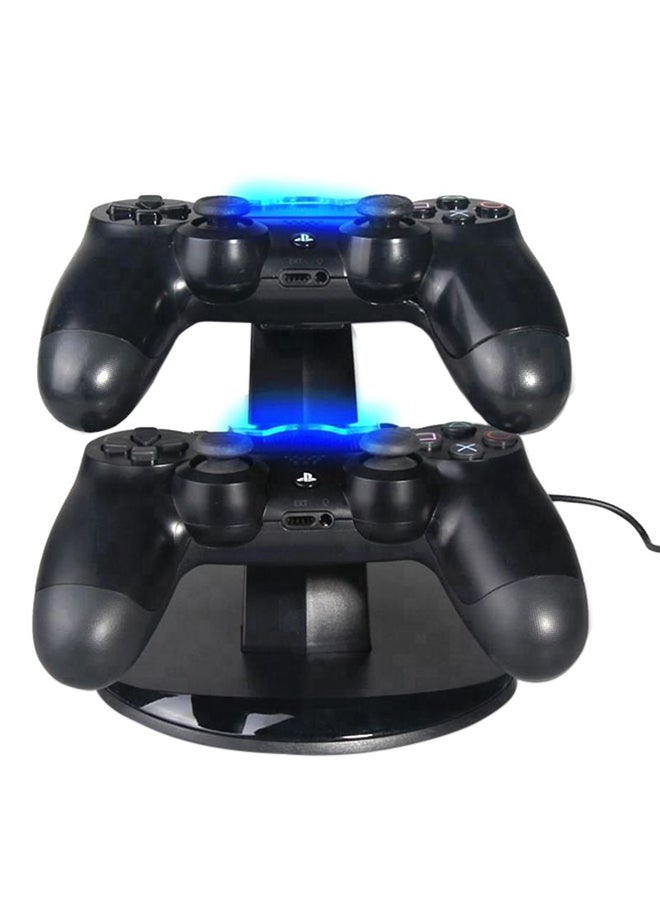 Oivo Dual Charging Stand For PlayStation 4/Pro/Slim Controller Black/Clear - Image 2
