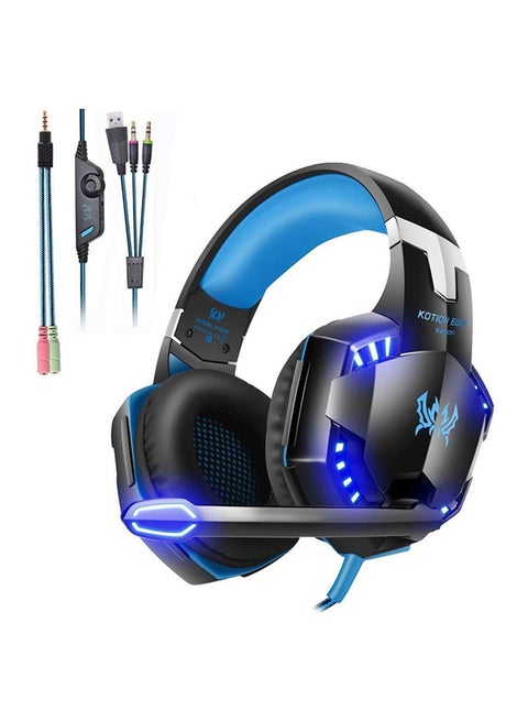 G2000 Wired Over-Ear Gaming Headphones With Mic For PS4/PS5/XOne/XSeries/NSwitch/PC