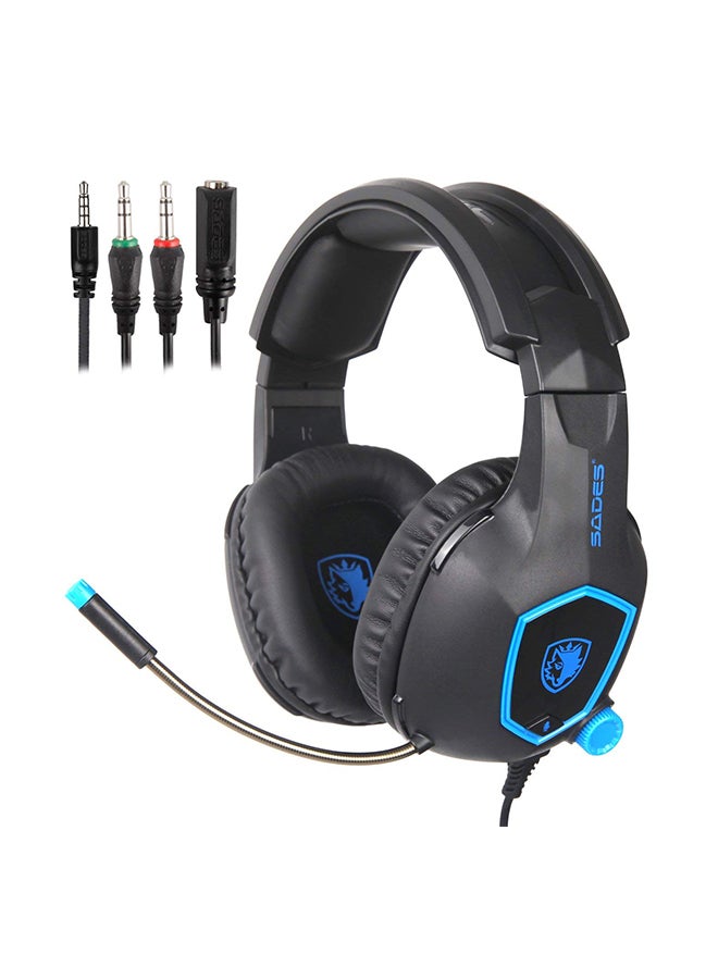 Sades SA-818 Wired Over-Ear Gaming Headset With Mic  - Image 2