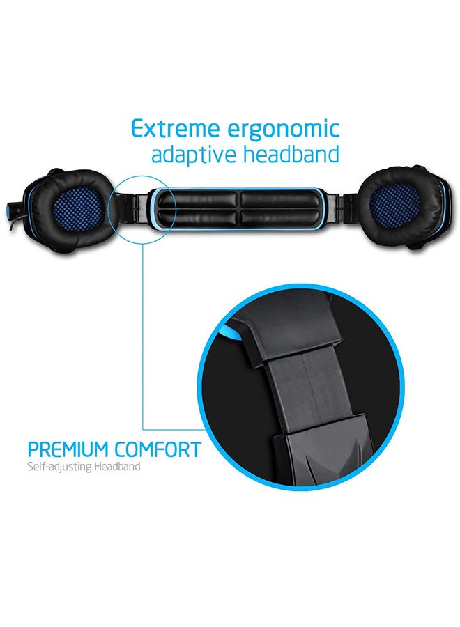 ساديس سماعات رأس سلكية بتصميم يغطي الأذن مزودة بميكروفون - Image 5