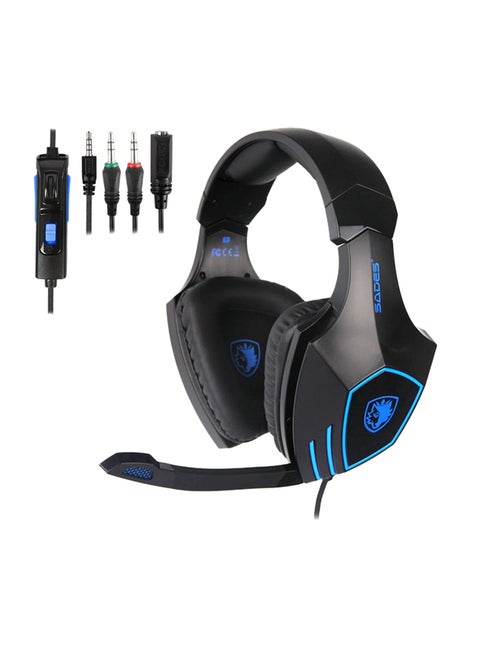 Over-Ear Wired Gaming Headphone With Microphone For PlayStation 4