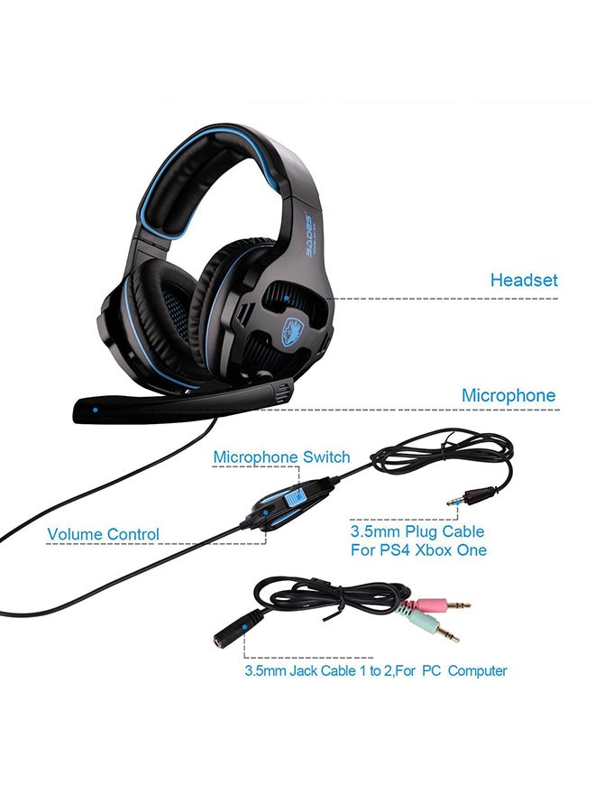 Stereo Over-Ear Gaming Headset With Mic For PlayStation 4 - v1566532123/N21798922A_5