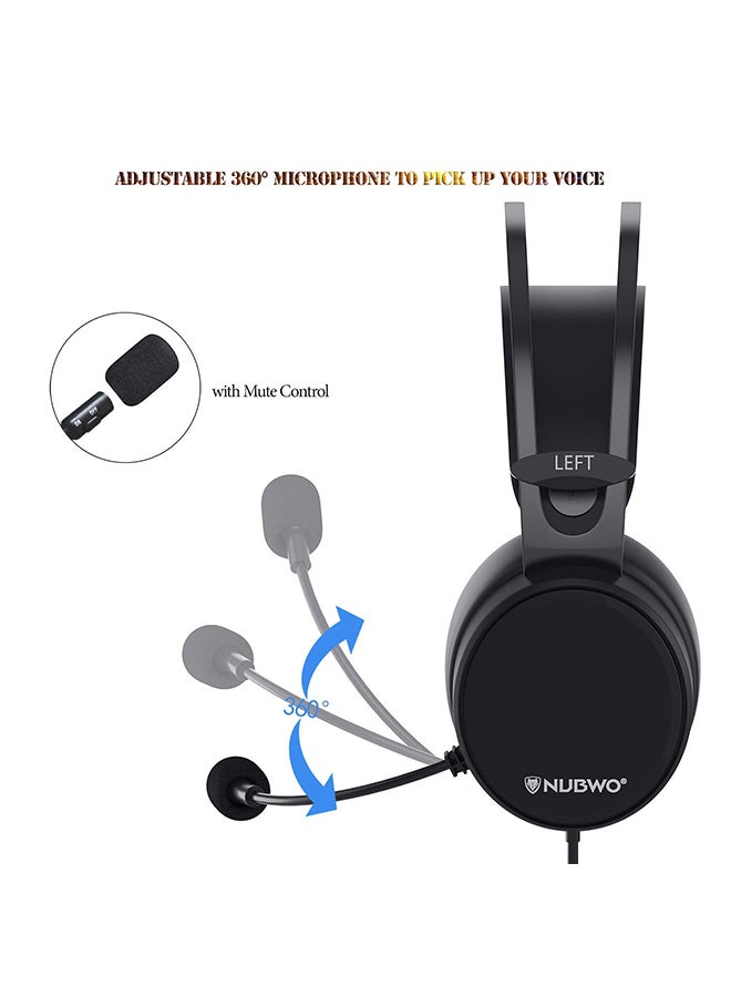 NUBWO Stereo Gaming Headset With Mic For PS4 /PS5 /XOne /XSeries /Nswitch /PC - Image 3