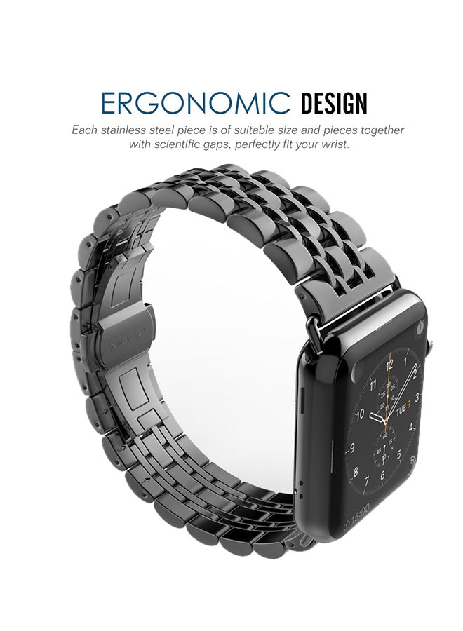 Caidishi - Replacement Band For Apple Watch Series 3/2/1 Black - Image 1