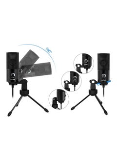 FIFINE K669B Metal USB Microphone Condenser For Recording On Windows PC & Laptops, Cardioid Studio for Voice Recording, Input Volume Control Knob, Streaming And YouTube Videos K669B Black  - Image 3
