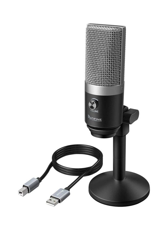 FIFINE - Portable USB Microphone K670 Black/Silver - Image 1
