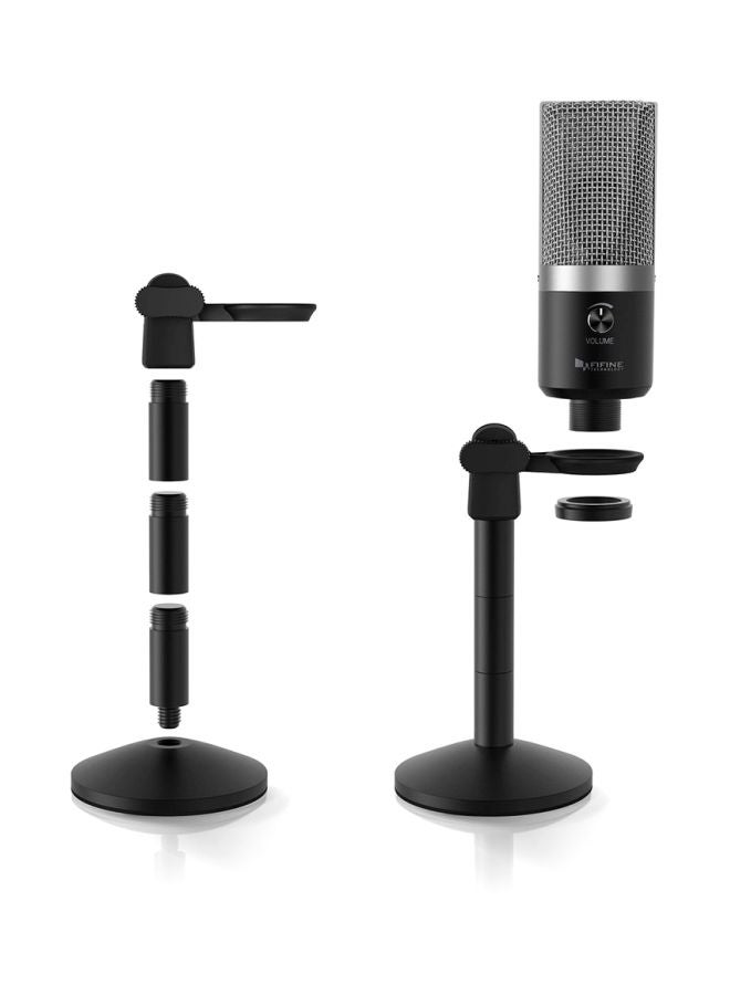 FIFINE - Portable USB Microphone K670 Black/Silver - Image 1