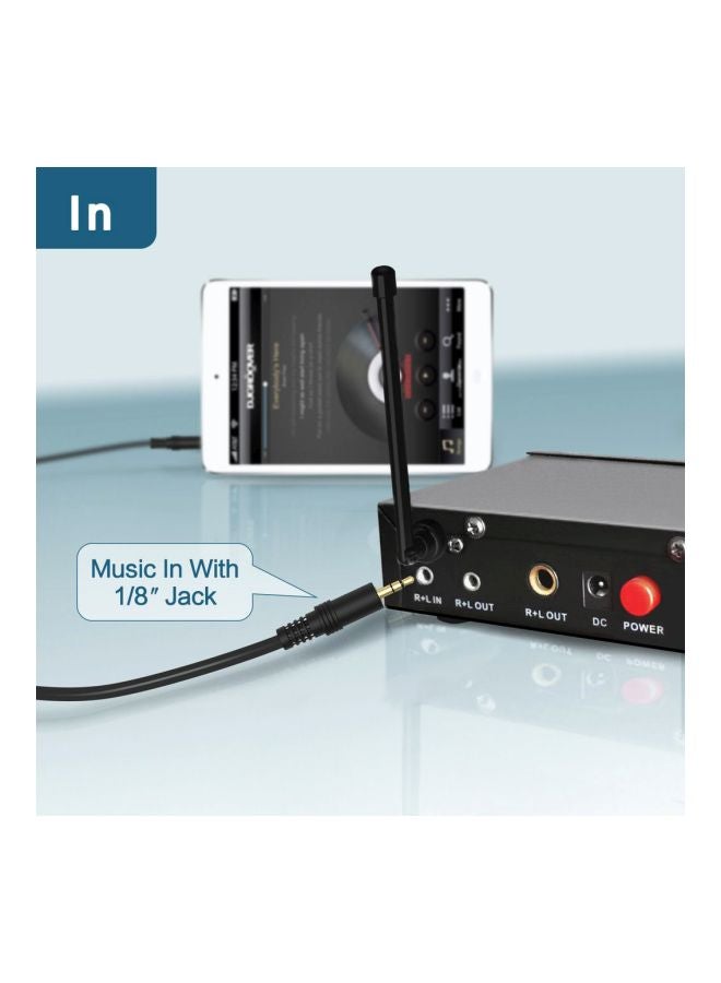 FIFINE - K036 UHF Dual Channel Wireless Handheld Microphones, Easy-To-Use Karaoke Wireless Microphone System K036 Black/Silver - Image 1
