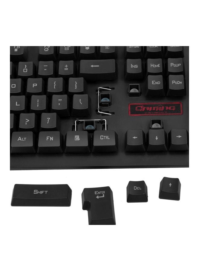 Generic Wireless Keyboard And Mouse Set Black/Red  - Image 2