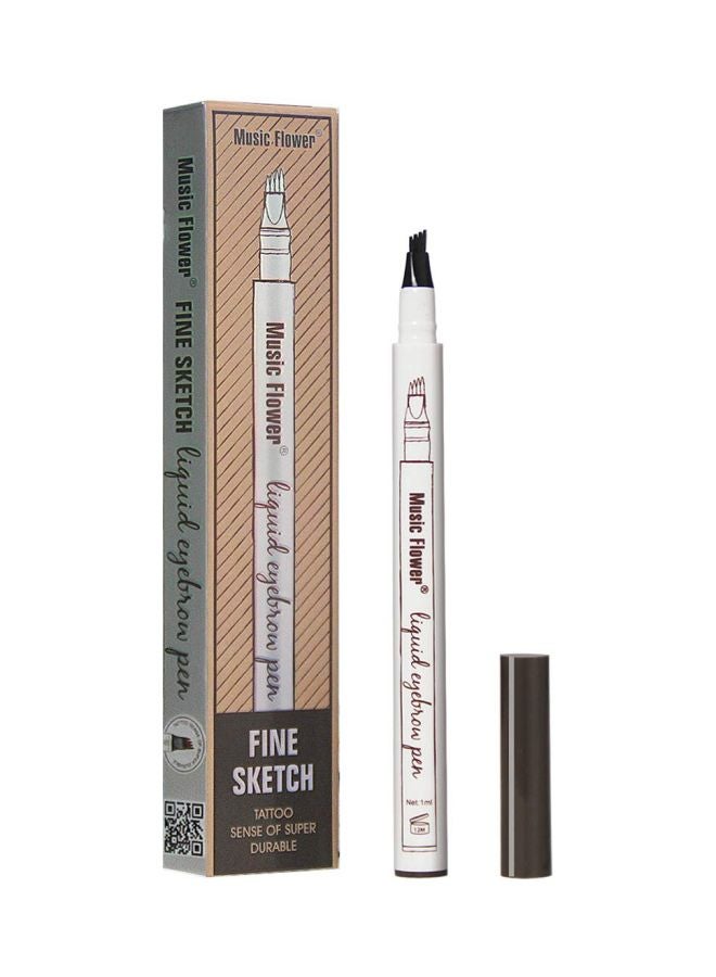 ميوزك فلاور قلم تحديد حواجب سائل من فاين سكيتش 01 كستنائي - Image 1