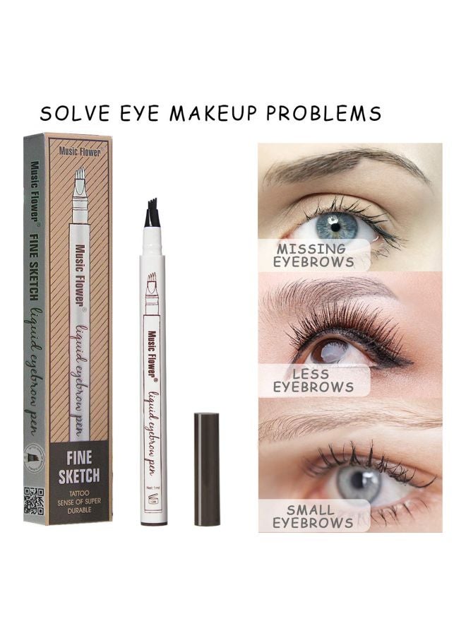 ميوزك فلاور قلم تحديد حواجب سائل من فاين سكيتش 01 كستنائي - Image 2