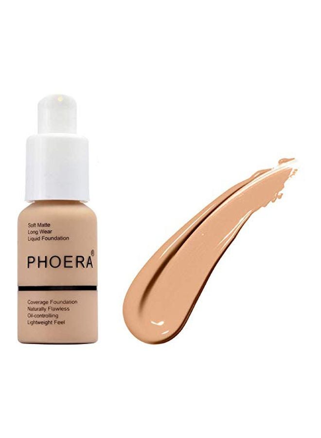 Phoera Oil Control Concealer Foundation Cream 104 Buff Beige - Image 2