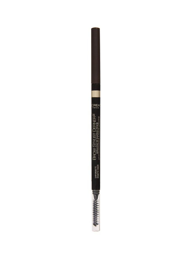 L'OREAL PARIS - Brow Stylist Definer Eyebrow Pencil 390 Dark Brunette - Image 1