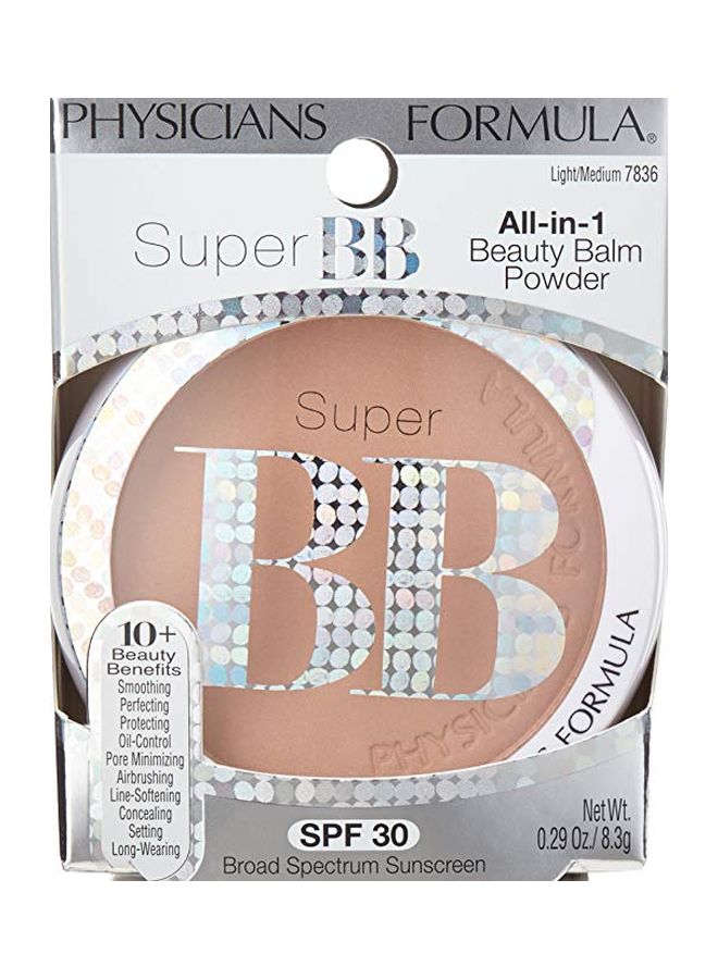 فيزيشنز فورميلا بودرة سوبر بي بي الكل في واحد تجميلية ومرطبة بعامل حماية من الشمس 30 فاتح / متوسط - Image 2