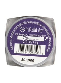 L'OREAL PARIS Infallible Eye Shadow 758 Purple Priority  - Image 2