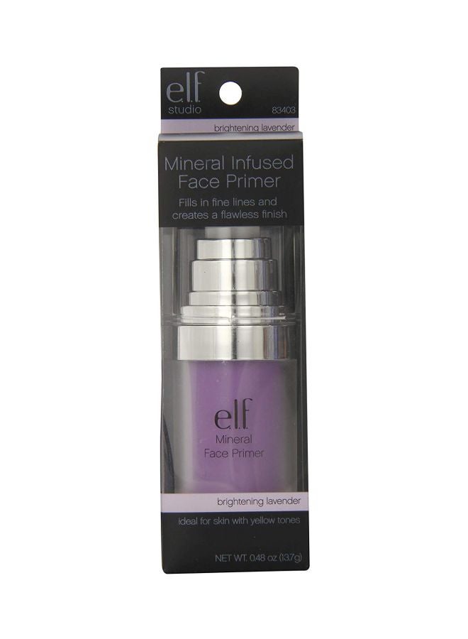 e.l.f. Studio Mineral Infused Face Primer Brightening Lavender  - Image 1