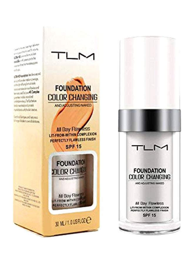 ALIVER - TLM Flawless Colour Changing Foundation SPF 15 White - Image 1