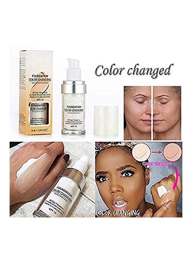 Omaky 3-Piece Colour Changing Foundation SPF15 White/Beige - Image 2