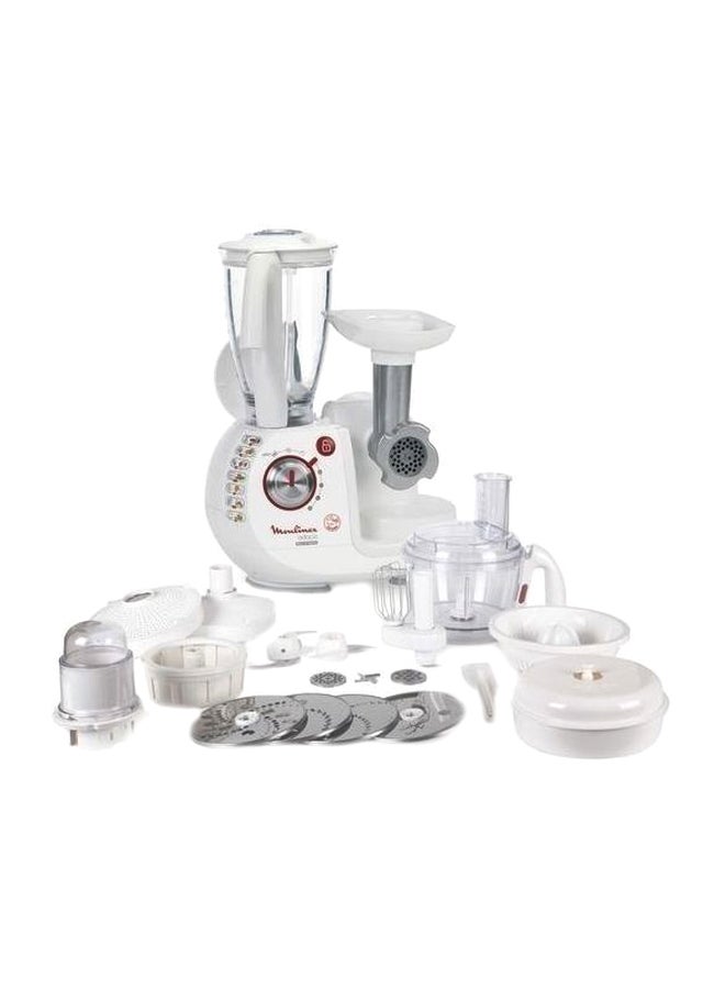 مولينكس محضر طعام 1000.0 W FP7371 أبيض/ شفاف - Image 1