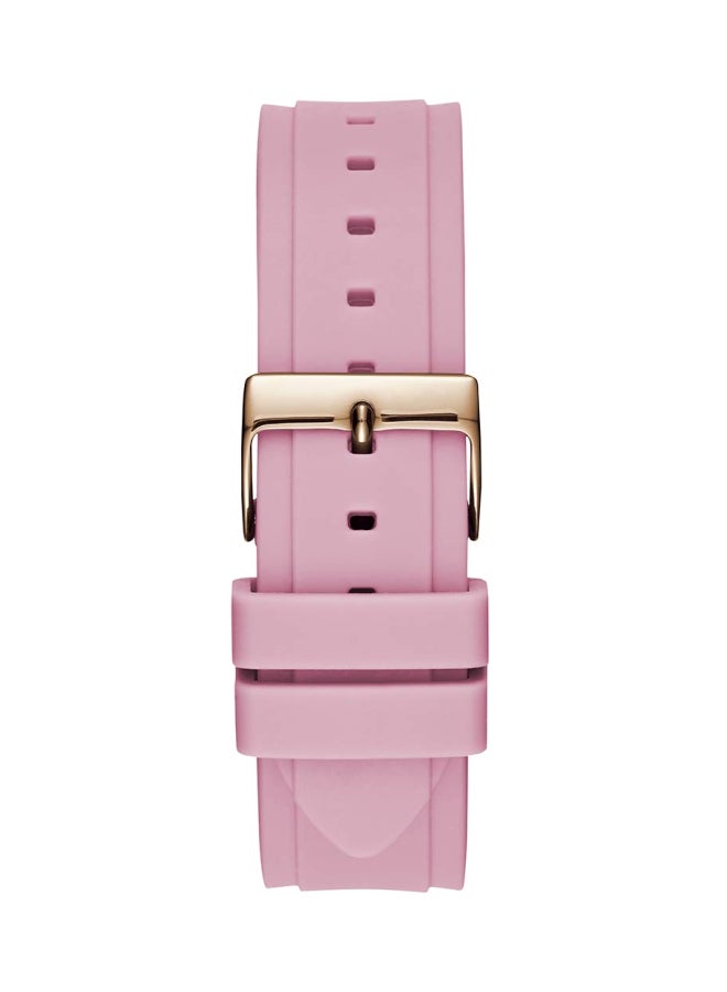 جس ساعة يد بعقارب مقاومة للماء طراز W1053L3 - مقاس 39 مم - لون وردي للنساء - Image 2