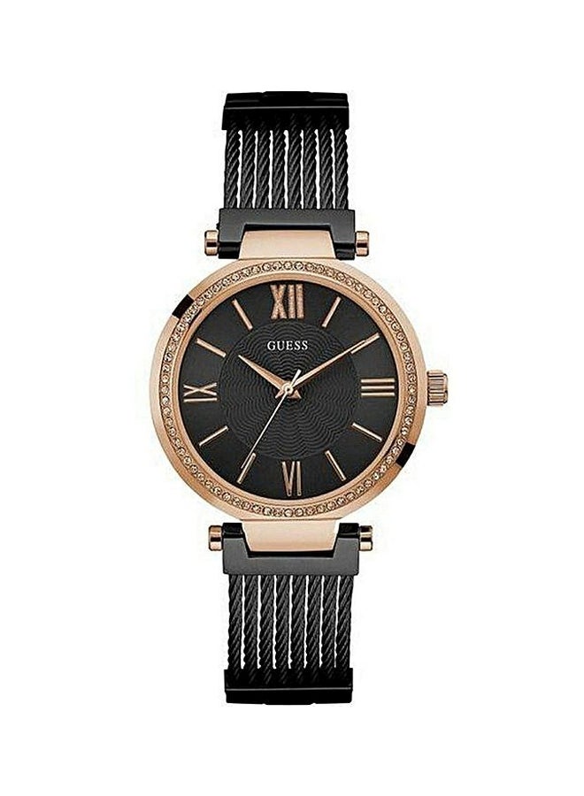 GUESS Women's Stainless Steel Analog Watch W0638L5 - 37 mm - Black - Image 1