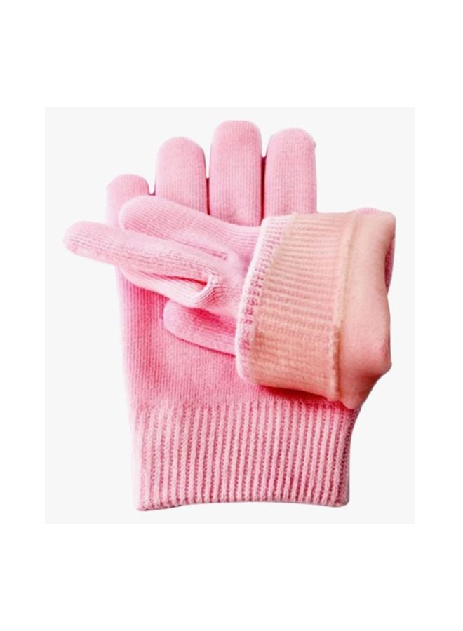 Generic 4-Piece Skin Gloves And Socks Set Pink 25x10x1cm  - Image 3