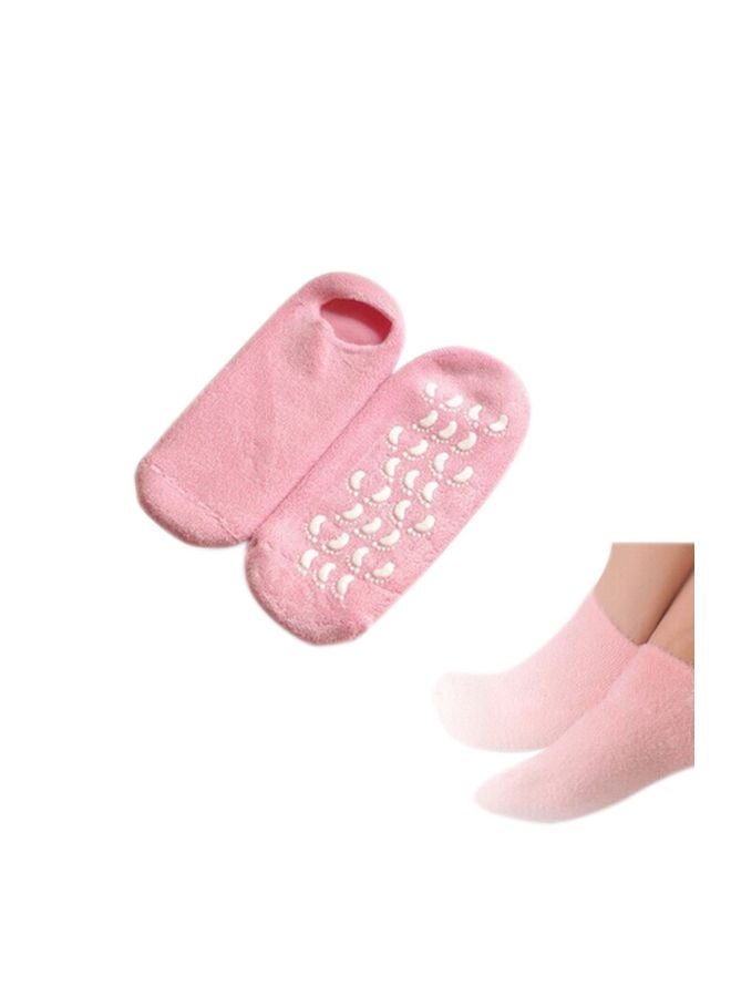 Generic 4-Piece Skin Gloves And Socks Set Pink 25x10x1cm  - Image 4