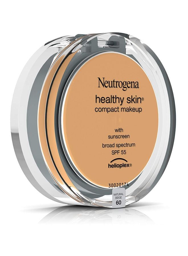 Neutrogena - Healthy Skin Compact Makeup Foundation Powder Broad Spectrum SPF55 Natural Beige 60 - Image 1