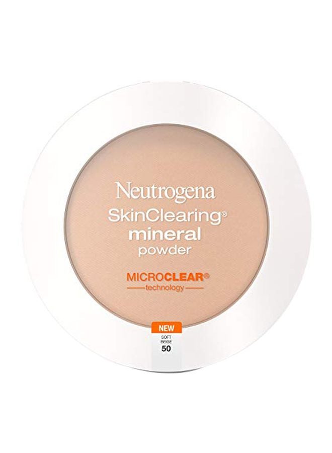 Neutrogena Skinclearing Mineral Foundation Powder Soft Beige 50  - Image 1