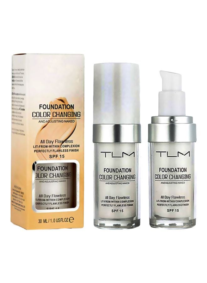 TLM 2-Piece Colour Changing Liquid Foundation Clear - Image 1