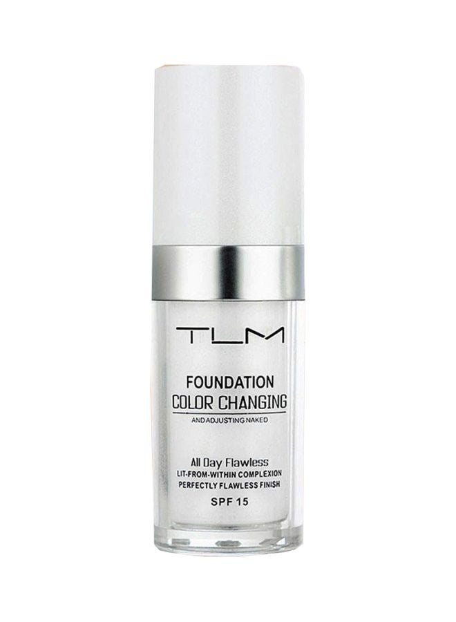 TLM Foundation Color Changing All Day Flawless LIT-From-Within Complexion Perfectly Finish SPF 15 Beige - Image 1