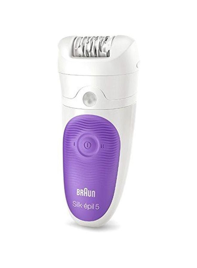 براون ماكينة نزع الشعر للاستعمال الجاف أو الرطب مع 4 ملحقات أبيض/أرجواني - Image 2