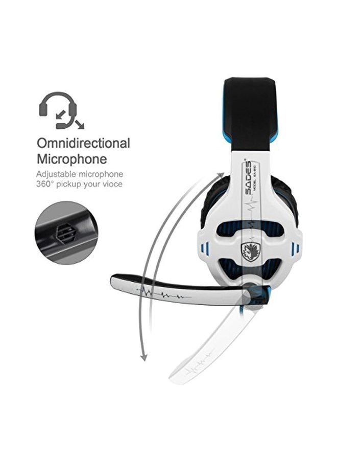 Sades - SA-810 Wired Over-Ear Gaming Headphones With Mic - Image 1