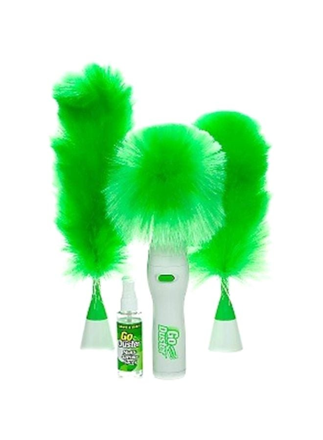 Go Duster 4-Piece Rotatable Cleaning Duster Set White/Green - Image 1