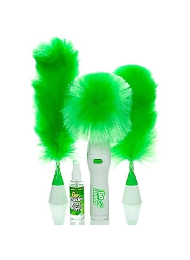 Go Duster 4-Piece Rotatable Cleaning Duster Set White/Green - Image 2