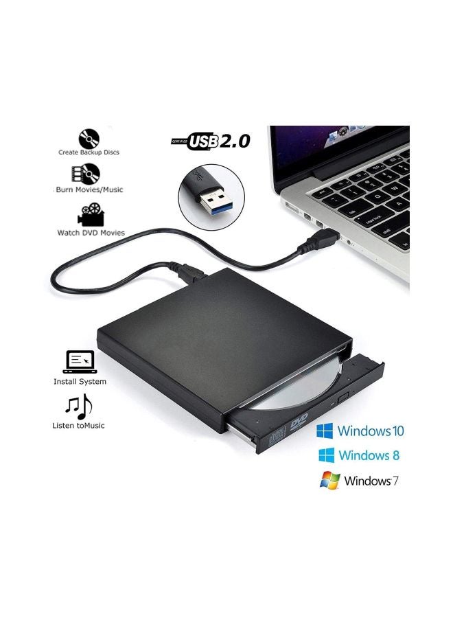 USB External DVD Disc Burner Black  - Image 3
