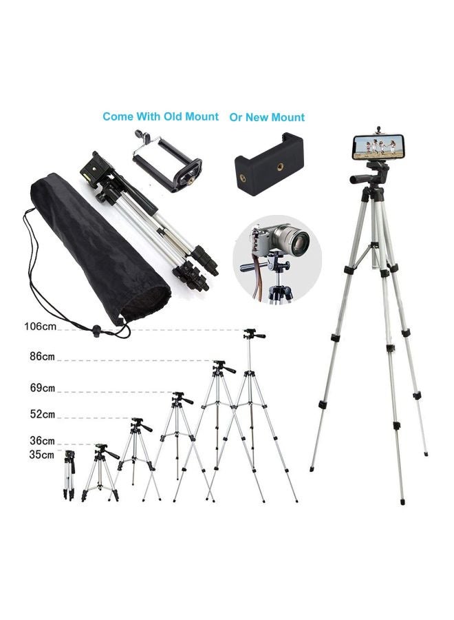 Aluminum Portable Tripod Stand Silver/Black - Image 3